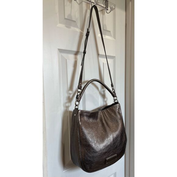 MARC BY MARC JABOBS "Too Hot to Handle" Hobo Crossbody/Shoulder Bag in Gunmetal - Picture 14 of 16